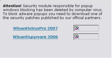 WinAntiVirus Winfixer WinAntiSpyware ErrorSafe