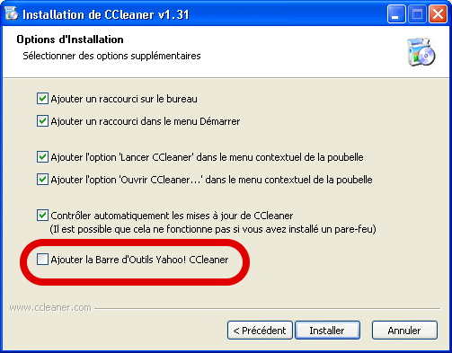 nettoyer votre PC. (enlever les publicité intempestives par exemple