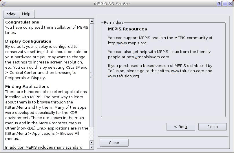 SimplyMepis, Linux, Installation et prise en main, Mode d'emploi, HowTo, téléchargement, tutoriel, tutorial